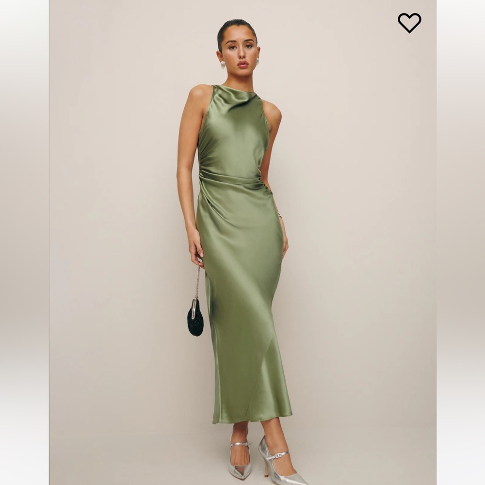 SOLD - Reformation casette silk dress